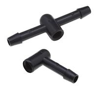 YINETTECH 2 Pieces Wiper Water Jet Nozzle Hose Kit Connector in Black Plastic 6680333 1300699 Compatible with Focus MK2 2004 2011 Focus MK3 2011 2018 Galaxy MK3 2006 2015