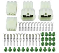 YINETTECH 2 Set 6-Way Waterproof Electrical Connector Plug HM 090 MT Compatible with Suzuki Compatible with Yamaha