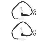 YINETTECH 2 Set M10x1.0 Motorcycle Hydraulic Pressure Brake Light Switch 2Pin for Motorcycle Quad ATV
