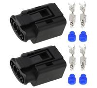 YINETTECH 2 sets 2Pin Alternator Connector Repair Kit 2118350264 124525020 Compatible with VW Compatible with Iveco