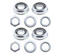 YINETTECH 2 Sets Bottom Bracket Cups Replacement Pressfit Cups 5/16" Caged Bearings Bottom Bracket Screwed Races Accessories for Beach Cruiser Lowrider
