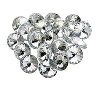 YINETTECH 20 Pcs Acrylic Crystal Diamante Gems 20 X 25mm Crystal UPHOLSTERY Buttons
