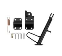 YINETTECH 20cm Heavy Duty Motorcycle Sidestand Kickstand for Motorcycle Electric Car Bicycle Black