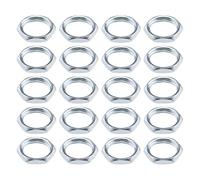 YINETTECH 20PCS Hex Nuts M10x1 SW12 2.4mm ISO Fine Thread DIN 13-5 Galvanised Key Nut Threaded Nut Hardware Repair Fasteners Retainers