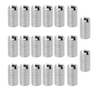 YINETTECH 20Pcs M8 to M6 Threaded Repair Insert Nut, Male Thread M8 x 1.25 and Female Thread M6 x 1.0 Length 15MM Conversion Reducer Nut Stainless Steel Slotting Thread Adapter