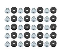 YINETTECH 20pcs Motorcycle M6 Rubber Grommets Set Fairing Cowling Pieces Buffer Washer Pressure Relief Cushion Universal for Most Motorbikes