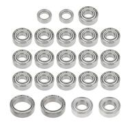 YINETTECH 22 Pack Full Bearing Set Compatible with Ta-miya CC-02 Chassis Replace OEM TAM54910 RC Ball Bearings 850 1150 1260 1510