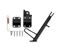 YINETTECH 24cm Heavy Duty Motorcycle Sidestand Kickstand for Motorcycle Electric Car Bicycle Black