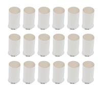 YINETTECH 24PCS 1/0 Gauge Uninsulated Wire Ferrules Kit Copper Tinned for Turning Stranded Wire to Solid
