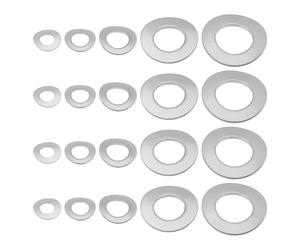 YINETTECH 250pcs Corrugated Washers Spring 304 Stainless Steel Wave Washer DIN 137 B Spring Washer M5 M6 M8 M10 M12 Metal Spring Washer