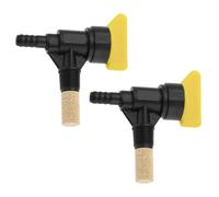YINETTECH 2Pcs 1/4 Inch 6mm Fuel Petrol On Off Twist Tap C/W Filter Compatible with Atco Compatible with Suffolk Compatible with Qualcast