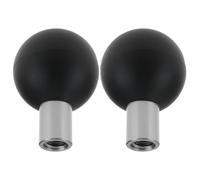YINETTECH 2PCS 1 Inch Ball Adapter Compatible with RAM Mounts B Size Double Socket Arm Components Compatible with Brcovan Motorcycle Bike Car Phone Mount Holder 1/4 "-20 Threaded