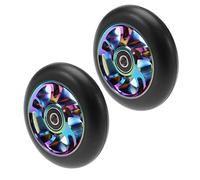 YINETTECH 2Pcs 100mm Scooter Wheels Replacement Compatible with Rexco Compatible with Vocul etc. Pro Stunt Scooters Replacement Wheels
