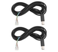 YINETTECH 2Pcs 10FT 3M Replacement Game Consoles Controller Repair Cable Cord with 6 Header Pins Compatible with Nintendo Compatible with Gamecube GC NGC Controller