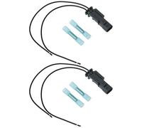 YINETTECH 2Pcs 2-Pin Exhaust Speaker Connector 5Q0973802 Compatible with VW Compatible with Audi