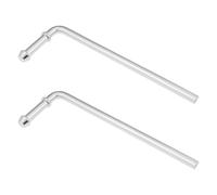 YINETTECH 2Pcs 3/8 Inch Exhaust Hanger 90 Degree Elbow 200x60x14.4mm for Car