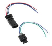 YINETTECH 2pcs 3 Pin Connectors Pigtail Plug Wiring Harness Adapter 4F0973703 4F0973703A 3C0973203 872658521 Compatible with VW Compatible with Audi 15cm