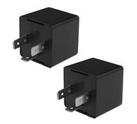 YINETTECH 2PCS 3 Pins Flasher Relay 111953227D DC12V 20A Plug In Compatible with Beetle Karmann Ghia Flasher Relay Automotive Turn Signals LED Electronic Flashers Relay