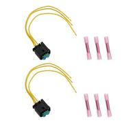 YINETTECH 2pcs 3Pin Socket Housing with Cable Repair Kit 61130141152 61132359998 Compatible with BMW for PDC ESP DWA