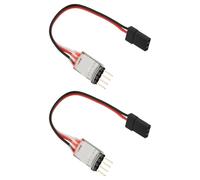 YINETTECH 2Pcs 4Pin-JR RC LED Lamp Light Controller LED Light Wire for Model Vehicle