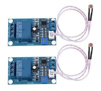 YINETTECH 2Pcs 5V XH-M131 Photosensitive Resistor Module Light Control Module Light Control Switch Photoresistor Relay Module Brightness Automatic Control