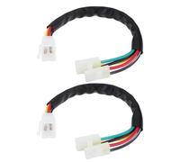 YINETTECH 2Pcs 6Pin to 2+4Pin CDI Motorcycle Cable Wire Lead Compatible with Honda Compatible with Yamaha 29cm