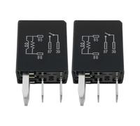 YINETTECH 2Pcs 871E-1A-D-R1 U15 12VDC 35A 4 Pin ISO Normally Open Micro Car Relay for Cars Trucks Industrial Equipment