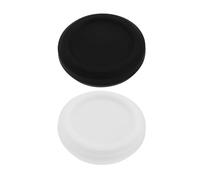 YINETTECH 2Pcs Action Camera Silicones Front Lens Caps Protective Cap Dustproofs Lens Cover Compatible with Insta360 Go 3S (Black+White)