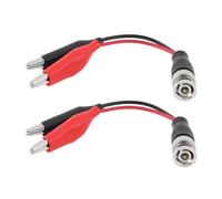 YINETTECH 2pcs BNC Male to Alligator Clip Test Leads 30VAC/60VDC 5A BNC Test Cable for Multimeter Video Surveillance, 170mm