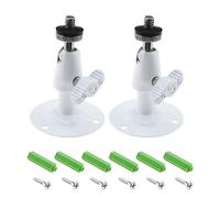 YINETTECH 2Pcs Camera Bracket Adjustable Wall Mount Brackets Adjustable Mounting Holder with Screws Accessories for Security Camera 67x47mm