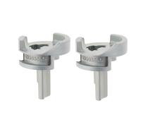 YINETTECH 2Pcs Car ILgnition Lock Cylinder Tab Slot 357905855B 357905855A Compatible with Volkswagen T4 1990-2003 Compatible with Audi Silver