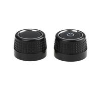 YINETTECH 2pcs Car Left Righ Radio Turn Knob 19D035280 5GD035280C Compatible with VW Name RCD360 RCD360PRO