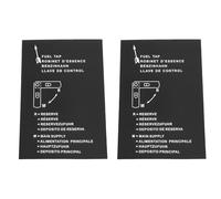 YINETTECH 2pcs Car Reserve Tank Instructions Sticker 150x100mm Self Adhesive Sticker Compatible with Triumph Herald Compatible with Vitesse