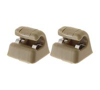 YINETTECH 2PCS Car Sun Visor Hook Clips Compatible with W123 W124 W126 W140 W201 W463 A1268100012 126-810-00-12-8412 Visor Accessories Plastic Beige