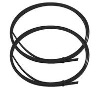 YINETTECH 2Pcs Guitar Binding Purfling Acoustic Classical Guitar Binding Guitar Binding Edge Trim Guitar Accessories ABS 1650x7x1.5mm Black