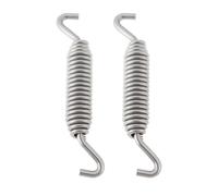 YINETTECH 2pcs Motorcycle Side Jiffy Stand Spring 990125 Compatible with Harley-Davidson FLH 99-06 102x65x16.5mm Silver