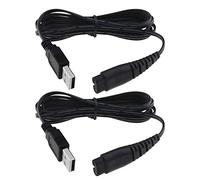 YINETTECH 2Pcs Razor Charger Cable, Compatible with Hatteker RFC-588 RFC-598 RFC-690 RFC-692 RFC-696 RSCX-9598 RSCX-7568, USB Type A or Micro USB Type B, 5V 5W 1.2m