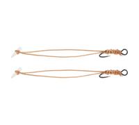 YINETTECH 2pcs Size 10 Hook Hairs Barbless Quick Stop Carp Fishing Rig with Needle Angling Tackle