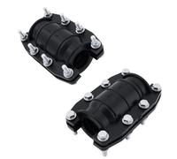 YINETTECH 2Pcs Water Pipe Leak Repair Clamps for 25mm PE/PVC Pipe Steel Pipe Iron Pipe 100x79mm