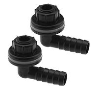 YINETTECH 2Pcs Water Tank Connector Replacement Plastic Hose Tap Connector Waterproof Water Drainage Joints Accessories for Garden Flower Beds Lawns