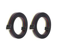 YINETTECH 2X 24 AWG 6 Pin Extension Cables 1M 6 Colours RGB Strip Light Wires Compatible with Philips Lightstrip Plus with Connectors