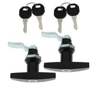 YINETTECH 2X T Handle Door Locks T-Handle Rotary Latch Each Lock with 2 Keys Model ms324-2 for Cabinet Toolbox RV Trailer Door Etc