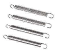 YINETTECH 3.15 x 0.4 Inch Expansion Chambers Springs Exhaust Springs Rotatable Mounting Spring 4pcs For Motorcycle Scooter ATV
