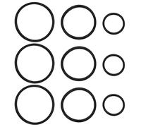 YINETTECH 3 Sets Drive Power Feed Nitrile Rubber Belts Lathe Replacement Belts Set Compatible with Emco Unimat 3 & 4 Lathe Drive Belts Black