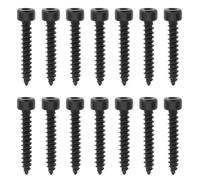 YINETTECH 30 Pack M4x25mm Hex Socket Self Tapping Speaker Screws Compatible with Monacor MZF-8616 Black
