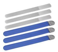 YINETTECH 3PCS Diamond Nail File Length 20cm Stainless Steel Nail Buffer for Foot Care Manicure Pedicure for Home Personal Care Nail Salons Beauty Salons Silver