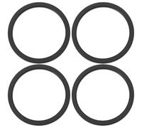 YINETTECH 4 Pack Aluminum Bottom Bracket Spacers 2.5mm Compatible with Shimano Compatible with SRAM 24 mm External Cup 24 mm Spindle Black Red