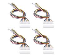 YINETTECH 4 PCs JST XH 2.54mm 13-Pin Female Plug Adapter 26AWG 300mm Wire Cable Connector for Lighting Led Strips