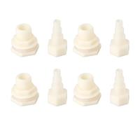 YINETTECH 4 Sets 1/2" Tank Bulkhead Pipe Joints Bucket Inlet Outlet Connector for Water Tank