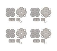 YINETTECH 4 Sets Conductive Silicone Directional Keypad Pads Replacement Compatible with Nintendo DSi Fits Stock Handheld Layout